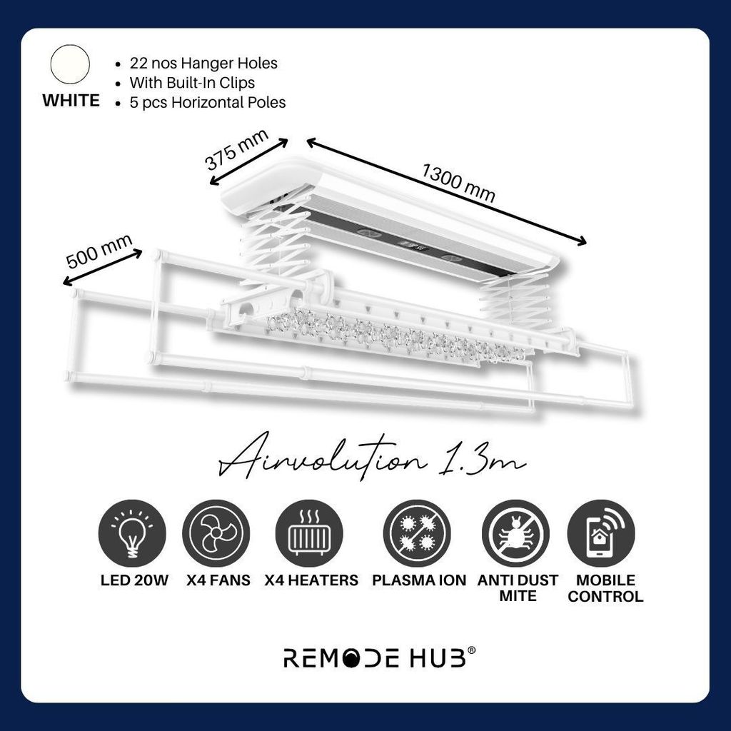 Airvolution 1.3m white