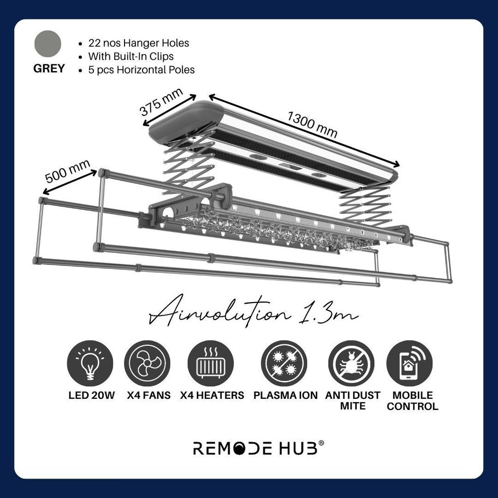 Airvolution 1.3m Grey