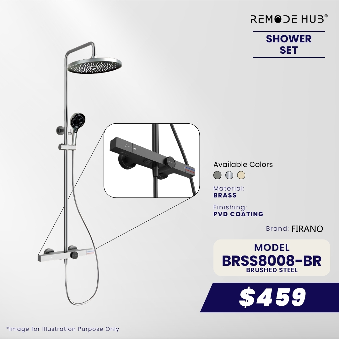 BRSS8008-BR-BRUSHED STEEL