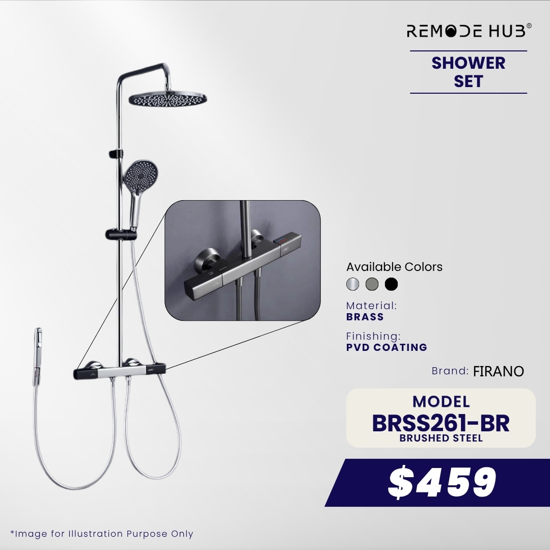 BRSS261-BR-BRUSHED STEEL