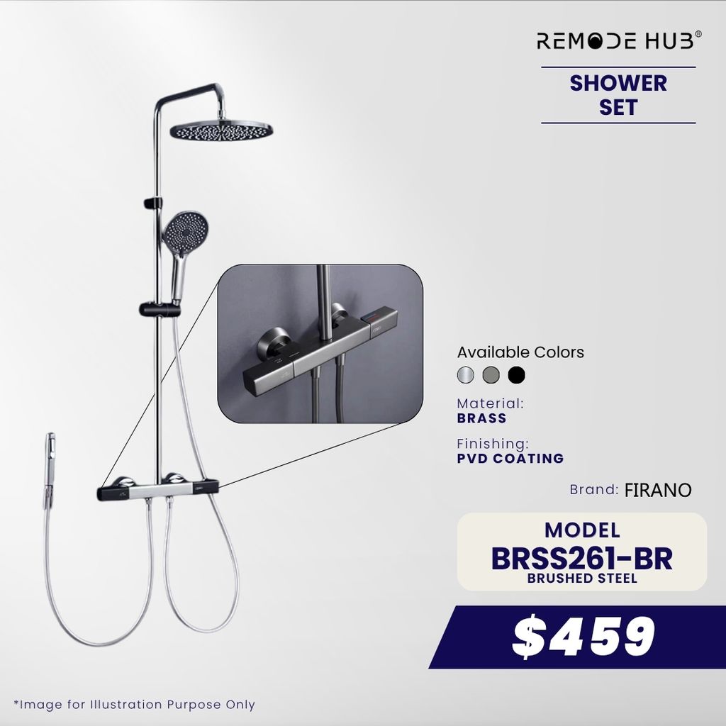 BRSS261-BR-BRUSHED STEEL