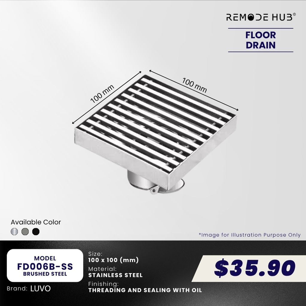 FD006B-SS-BRUSHED STEEL