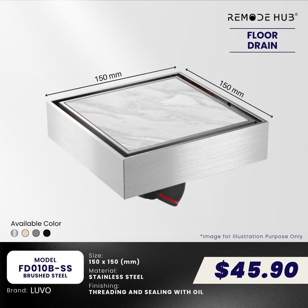 FD010B-SS-BRUSHED STEEL