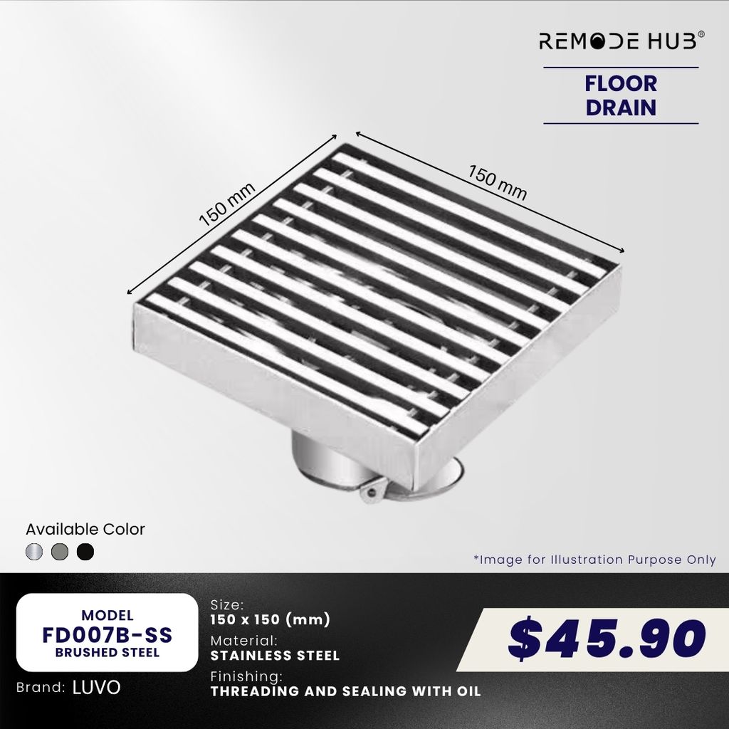 FD007B-SS-BRUSHED STEEL