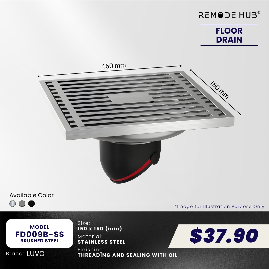 FD009B-SS-BRUSHED STEEL