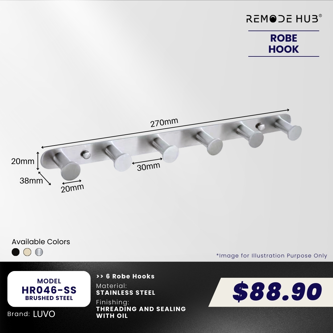 HR046-SS-BRUSHED STEEL