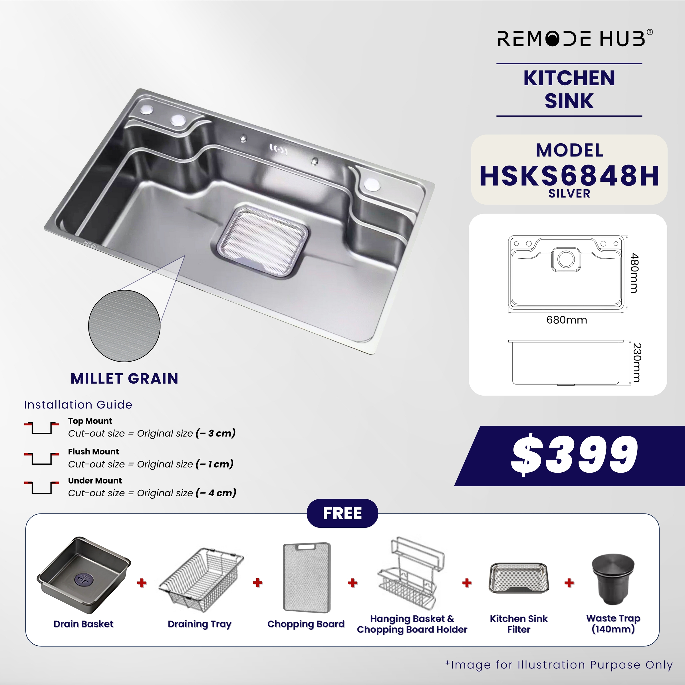 HSKS6848H-SILVER