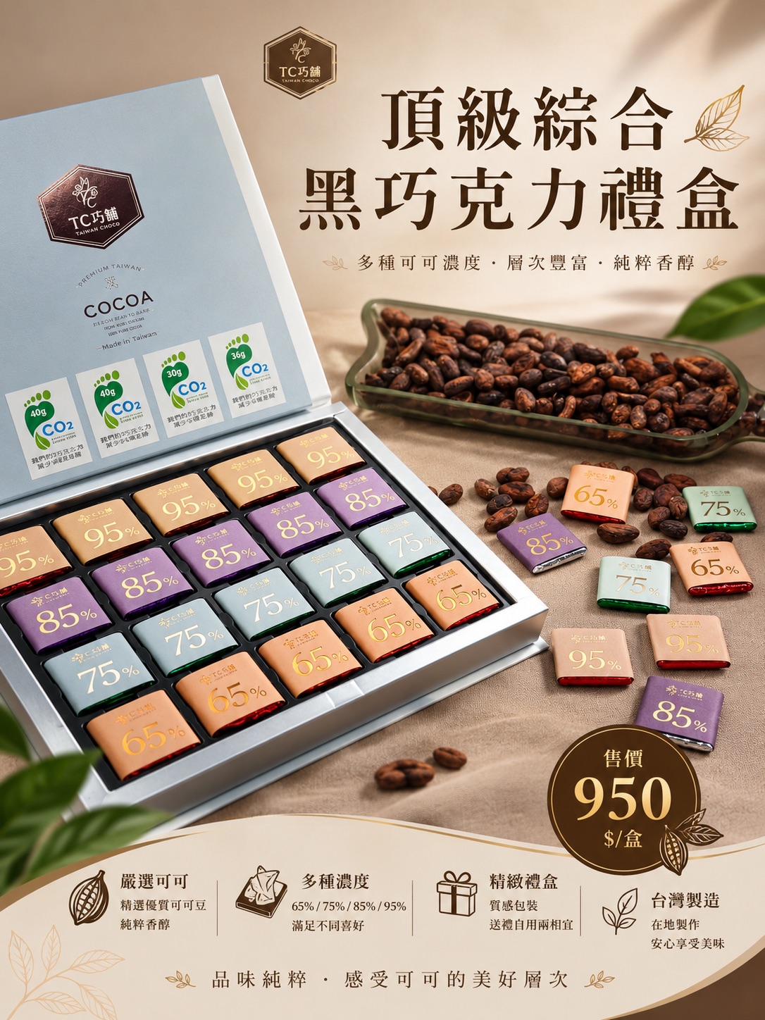 來自屏東土地的精品巧克力