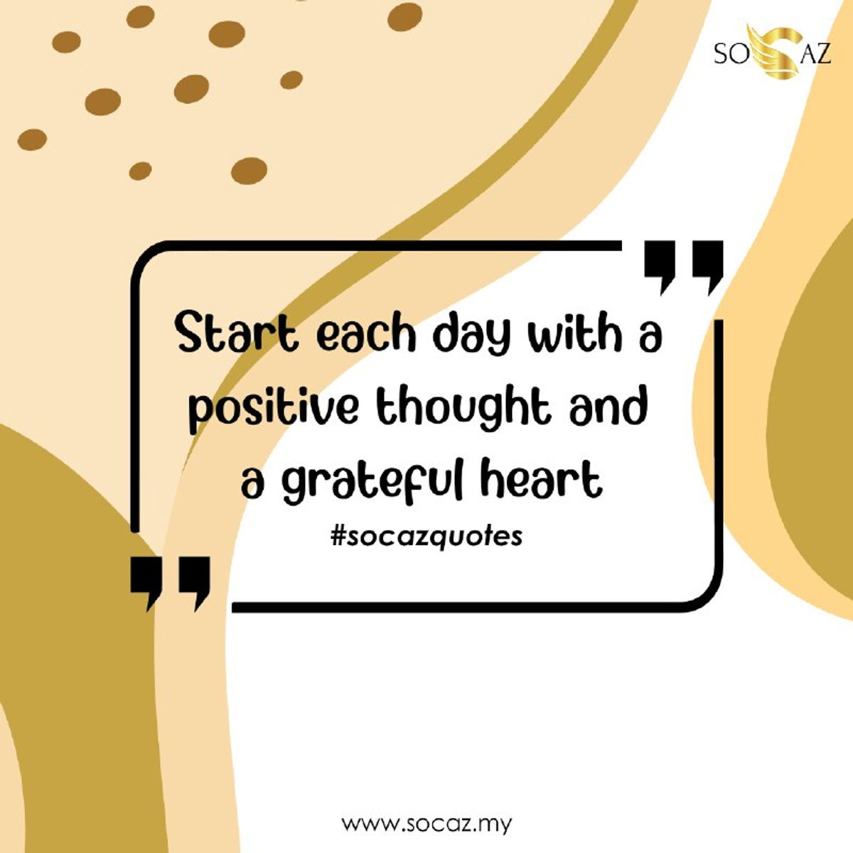 Start Your Day With a Positive Thought and Grateful Heart