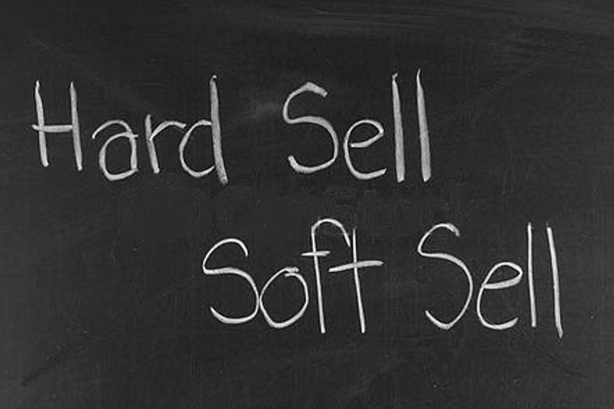 Hard Sell Vs Soft Sell