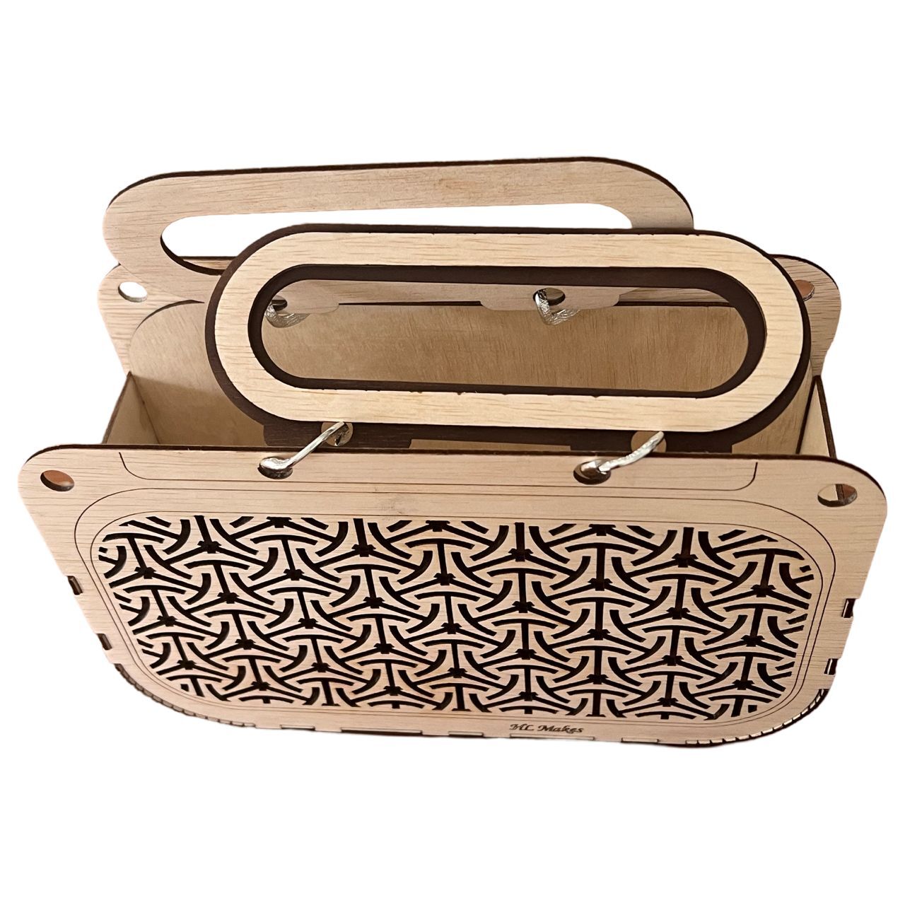 Wooden gift box handbag shape 13