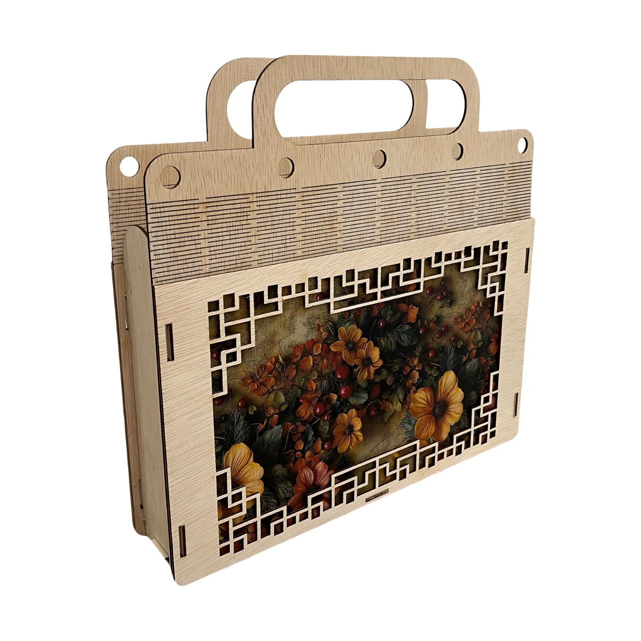 floral wooden gift bag 3