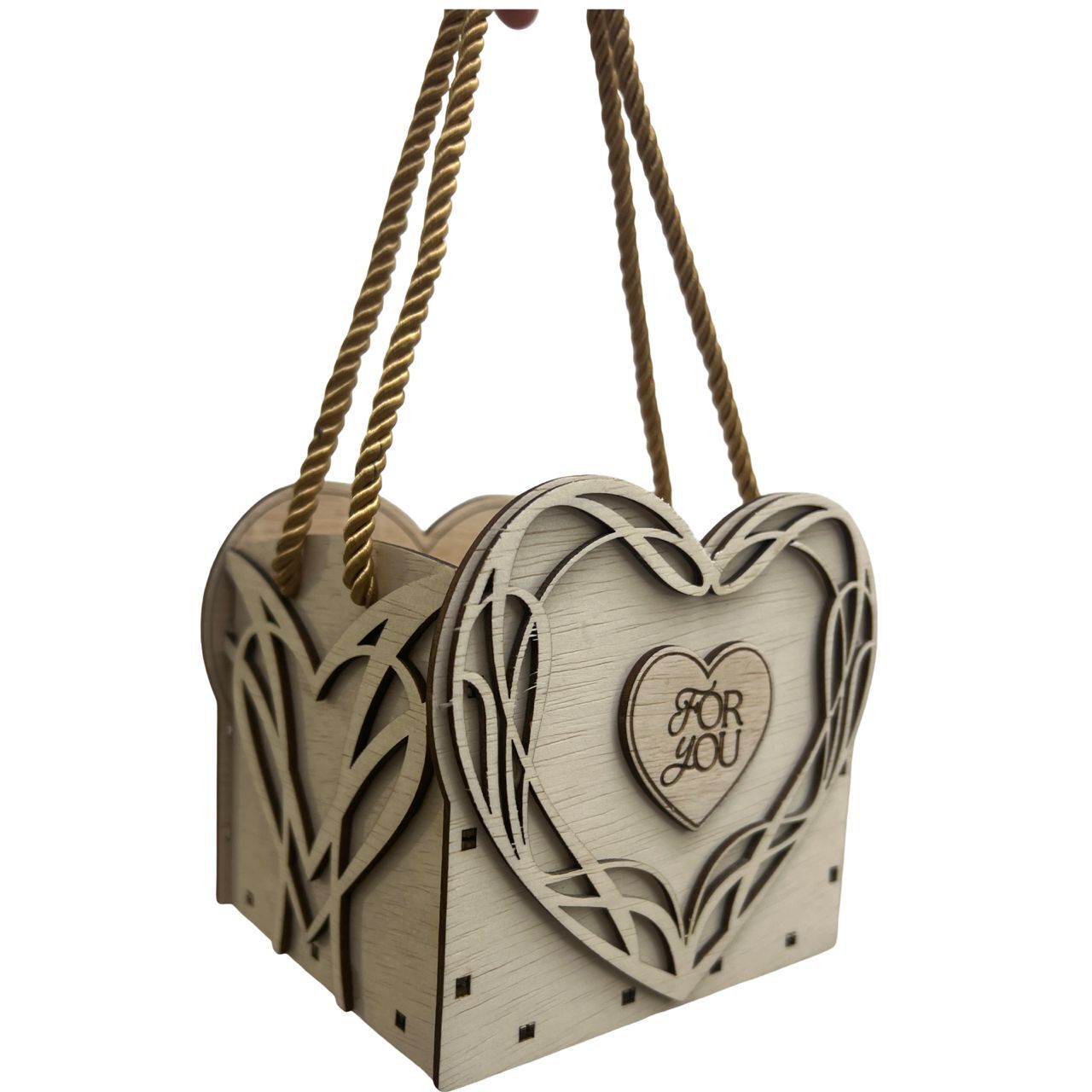 SMALL WOODEN BOX WITH HANDLE 10