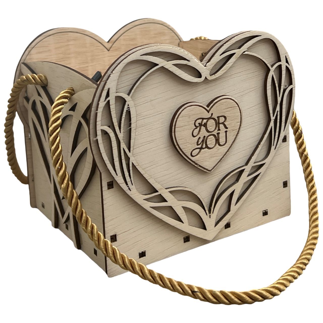 SMALL WOODEN BOX WITH HANDLE 9