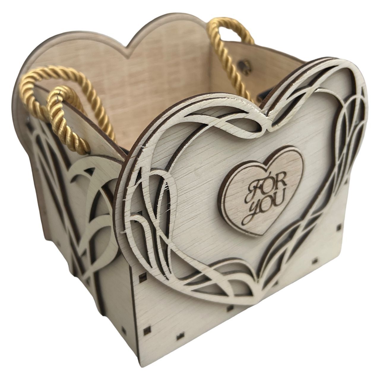 SMALL WOODEN BOX WITH HANDLE 7