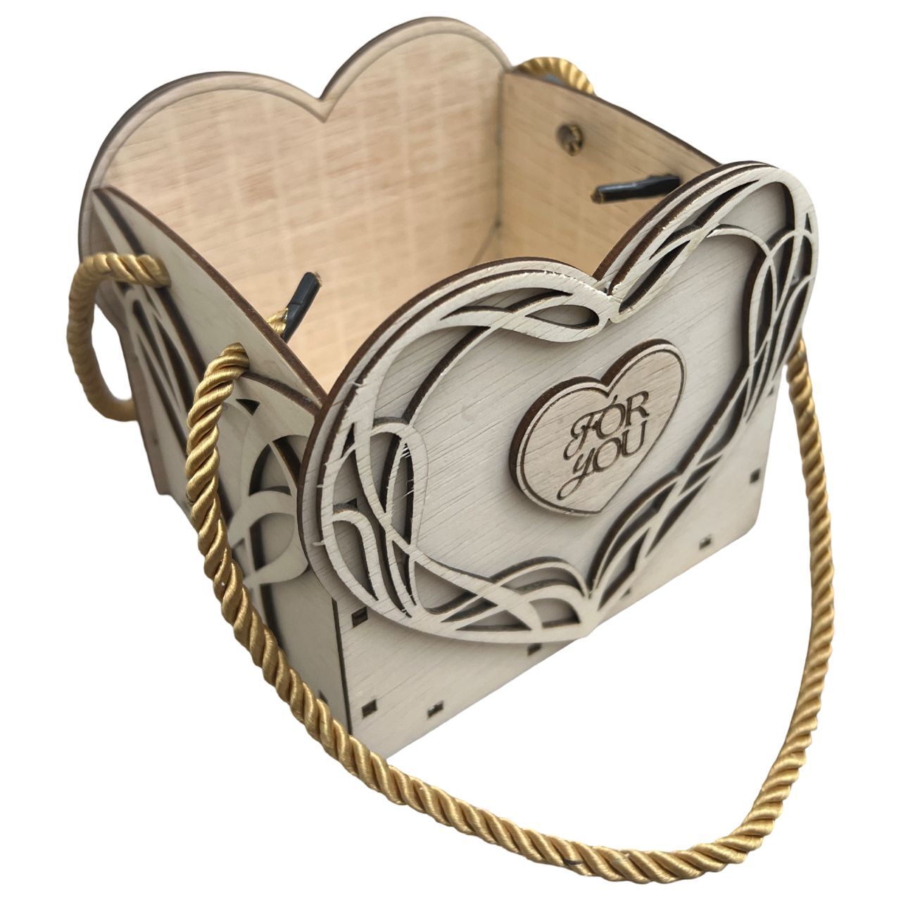 SMALL WOODEN BOX WITH HANDLE 8