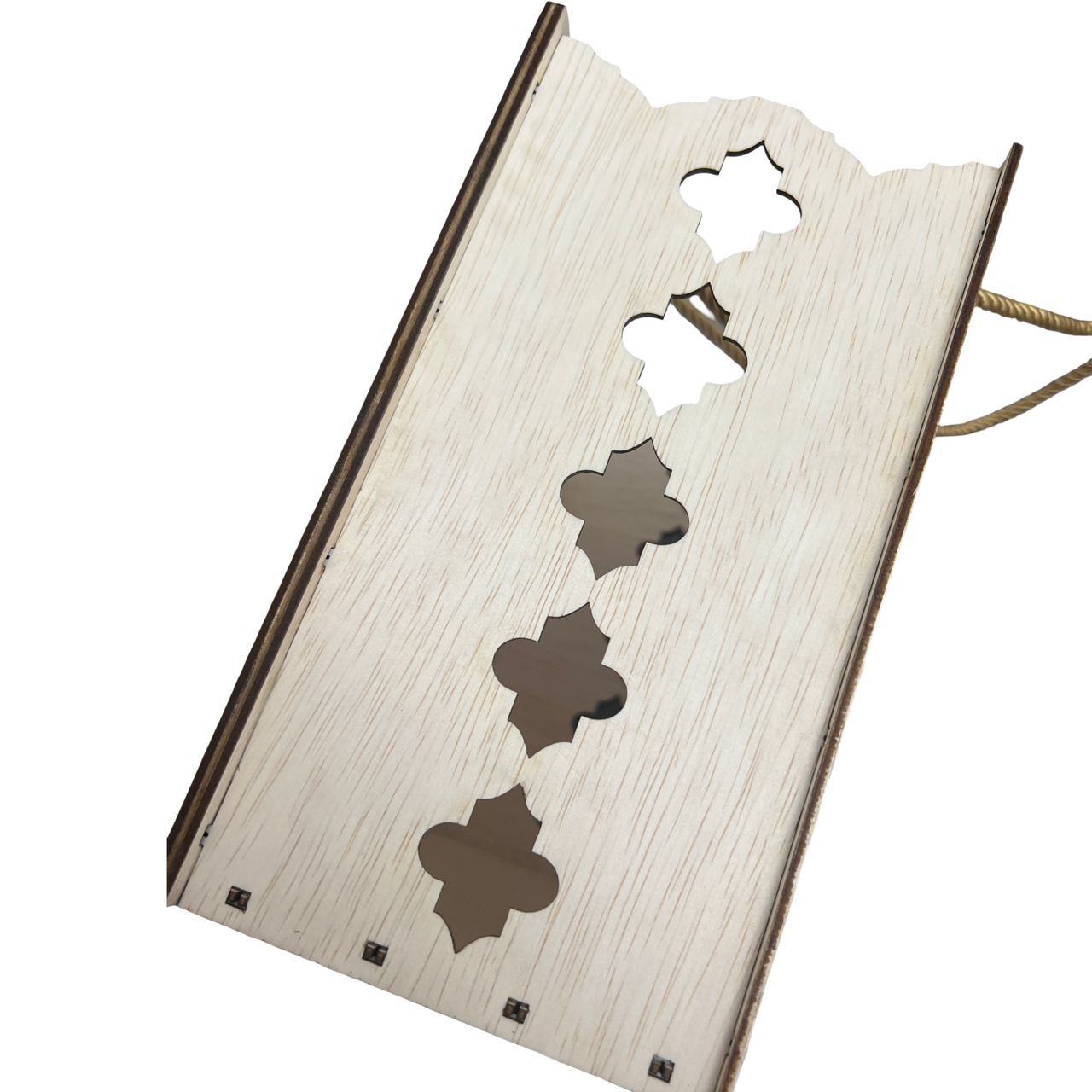 Moroccan-style lattice design wooden bag box 10