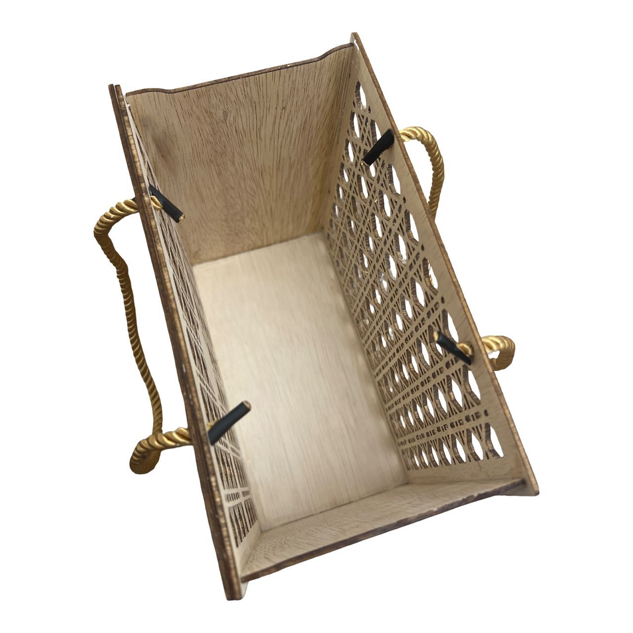 Rattan-Lattice Style Laser-Cut Wooden Gift 6