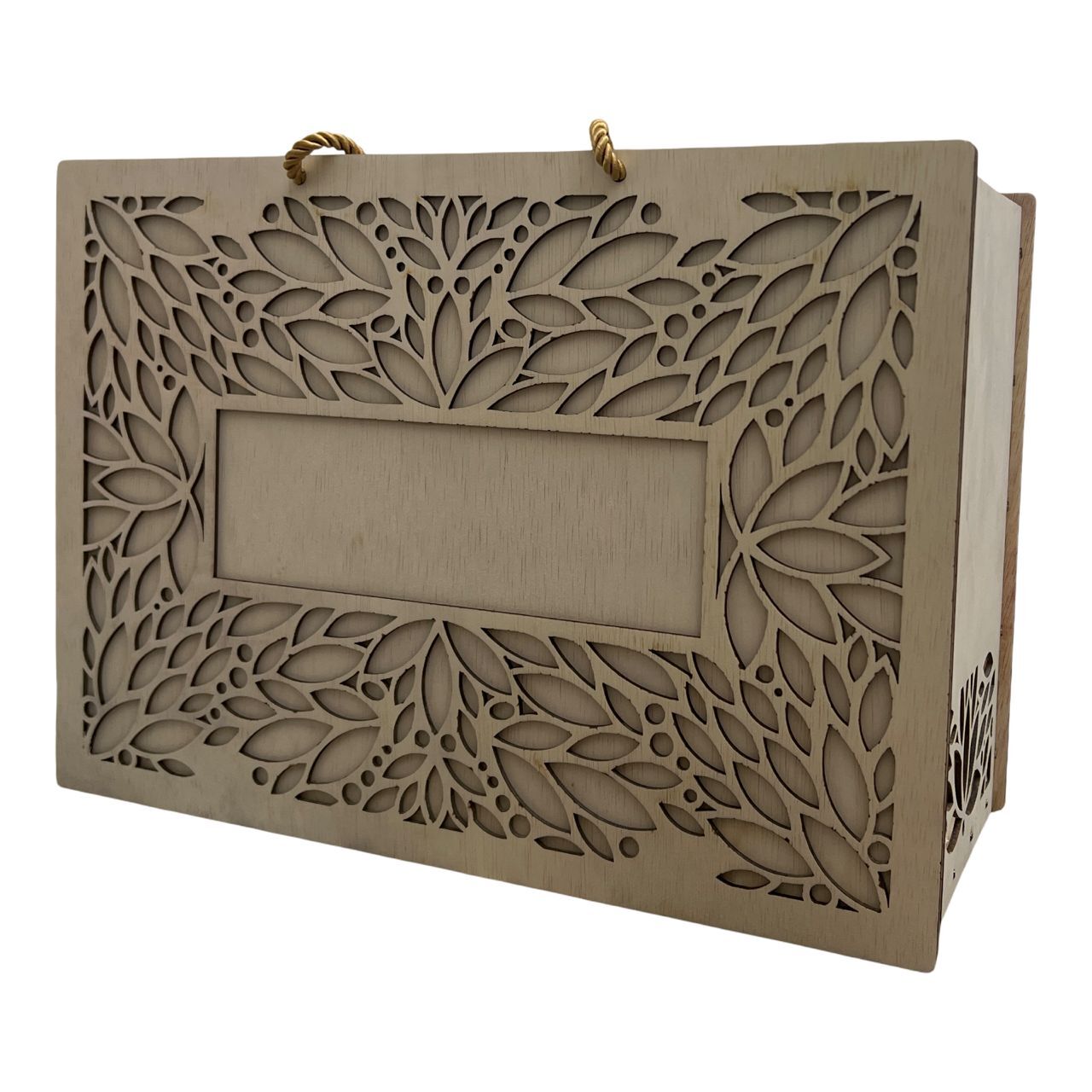 Large Floral Pattern Wooden Gift Box 6