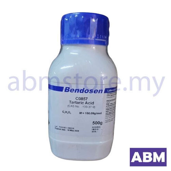 C0857-TARTARIC ACID, BENDOSEN XI 500GMP -abmstore.my-01