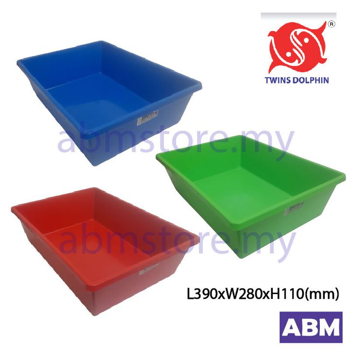 TRAY PLASTIC RECTANGULAR L390 x W280 x H110MM GH2415-ABMSTORE.MY-01-01