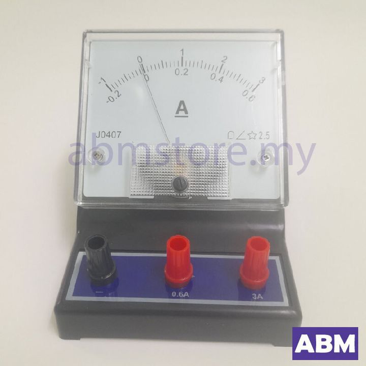 D1211-METER AMMETER DC -1A TO 3A, -0.2A TO 0.6A J0407-front-abmstore.my-01