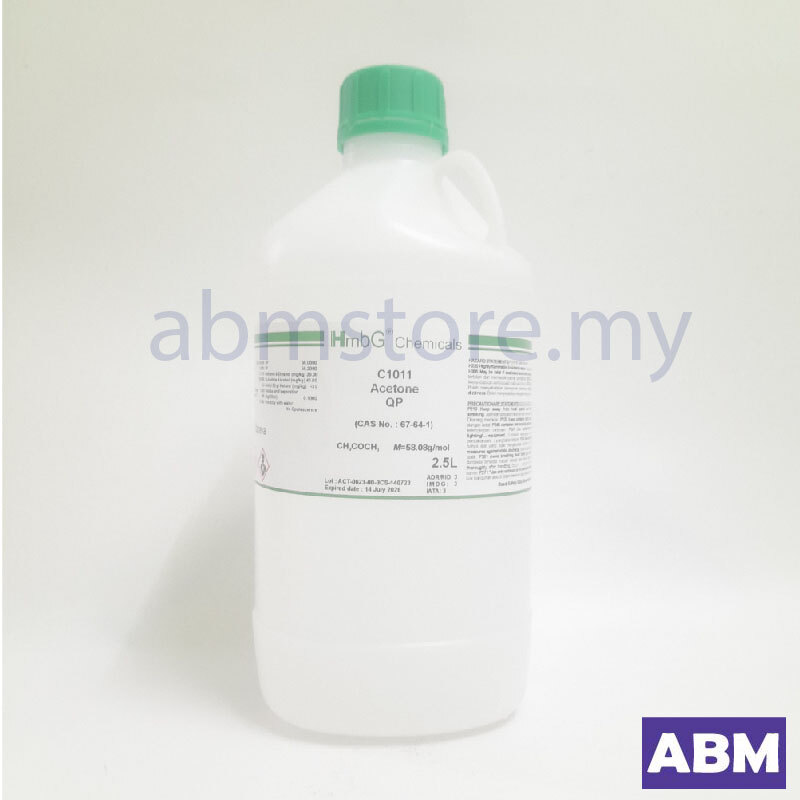 Acetone 99.99% QP, HmbG (2.5L) CAS No 67-64-1 – AbmStore.my
