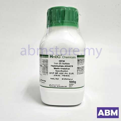 C0742-IRON 2 SULFATE 7H2O ARACS IP,BP,USP,PH EUR,HMBG-abmstore.my-01