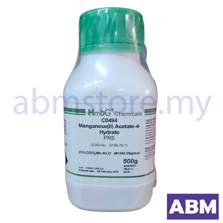 C0494-MANGANESE 2 ACETATE 4H2O PRS, HMBG  - abmstore.my-01-01