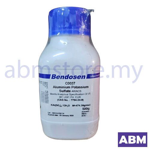 C0037-ALUMINIUM POTASSIUM SULFATE 12H2O AR, BENDOSEN-abmstore.my-01