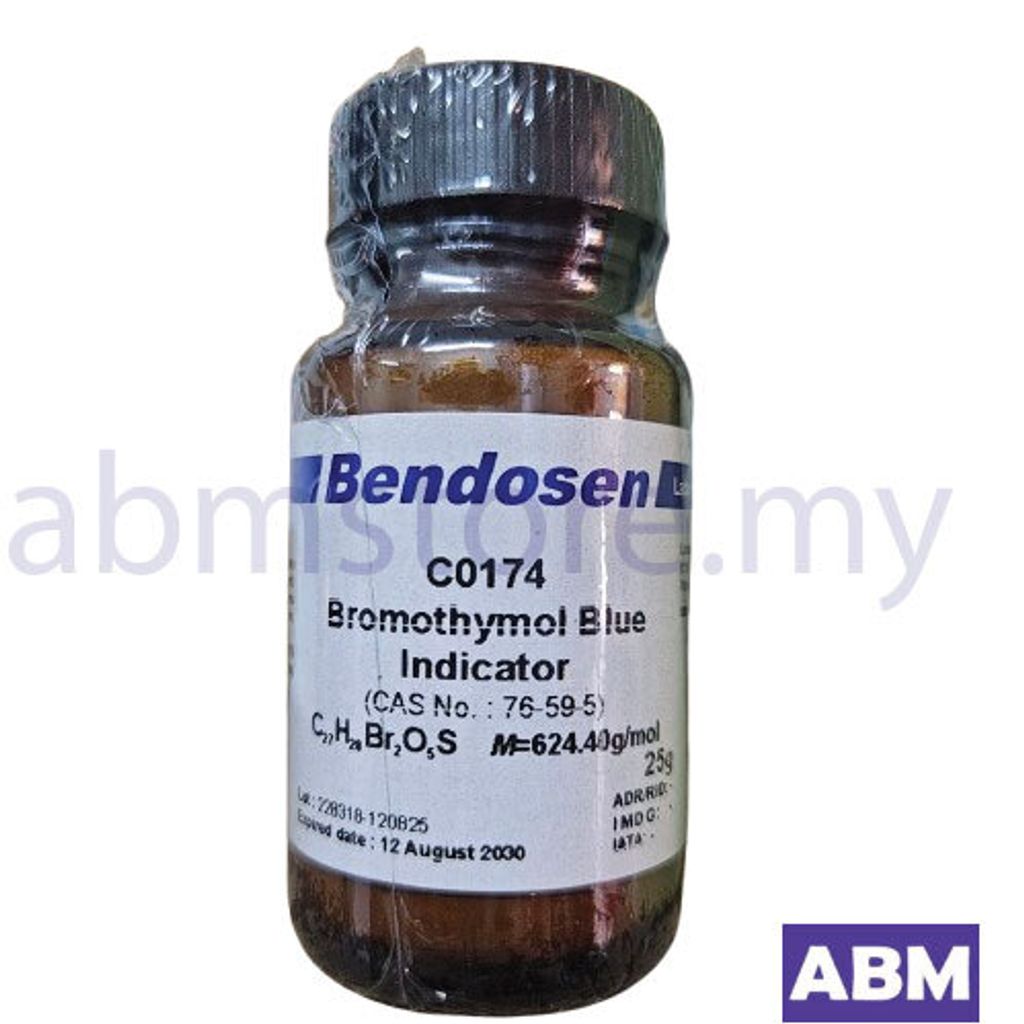 C0174-BROMOTHYMOL BLUE INDICATOR, BENDOSEN 25GMG-abmstore.my