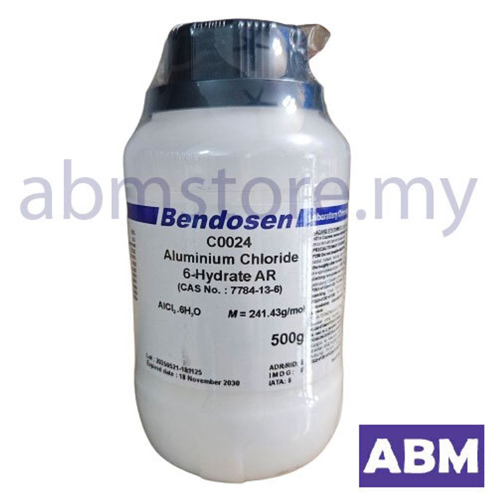 C0024-aluminium chloride 6H2O AR Bendosen-abmstore.my-01
