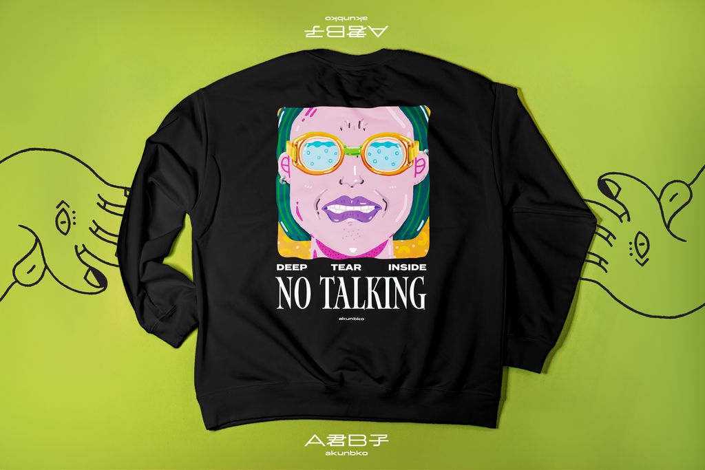 NO TALKING_Sleeve_黑_2