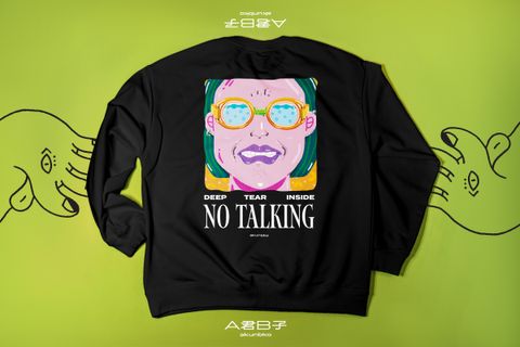NO TALKING_Sleeve_黑_2
