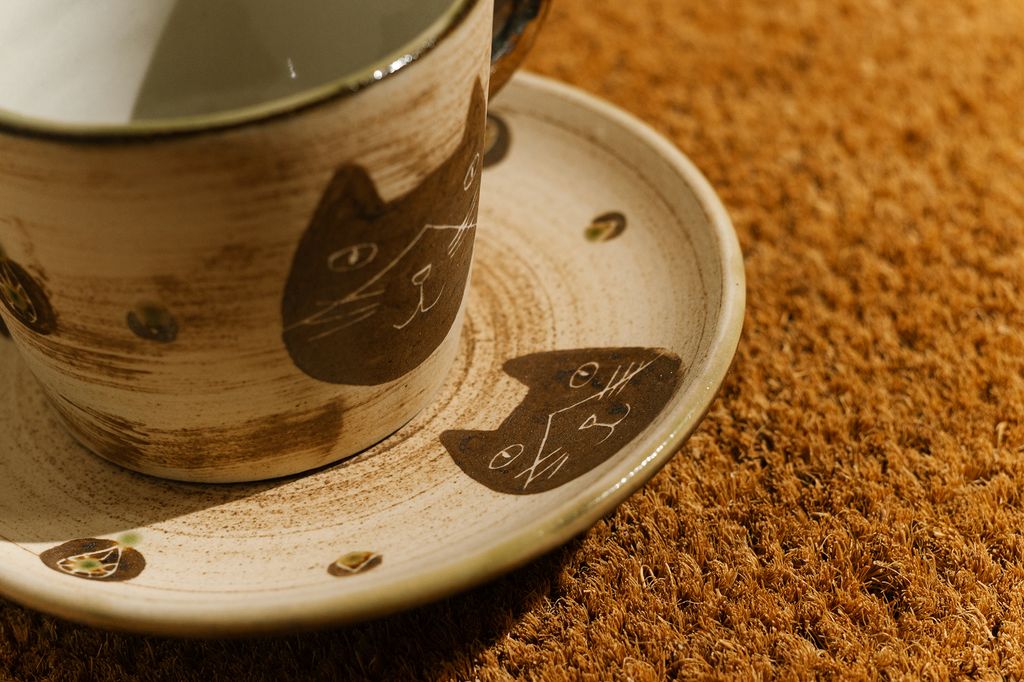 沖繩壺屋燒陶器第二彈ー工房o-gusuyaー貓咪手工咖啡杯組ー195mL – A君B 