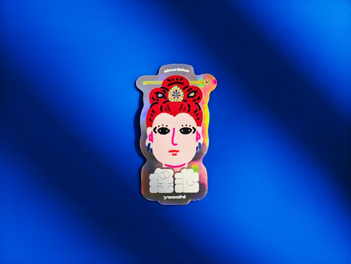 A君B子 akunbko 摩登宗教藝術系列 防水貼紙 頭像款 六款 觀音 媽祖 土地公 土地婆 虎爺 瑤池金母 / Akunbko Modern Religious Art Waterproof Sticker Set 6 Designs Taiwan / A君B子 台湾文創 防水ステッカー 6種セット 観音 媽祖 土地公 土地婆 虎爺 瑤池金母