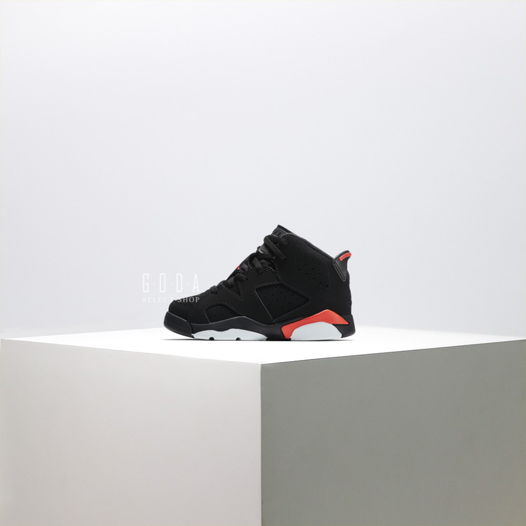 AIR JORDAN VI 6 RETRO BLACK INFRARED 小童鞋黑紅384666-060 – GODA