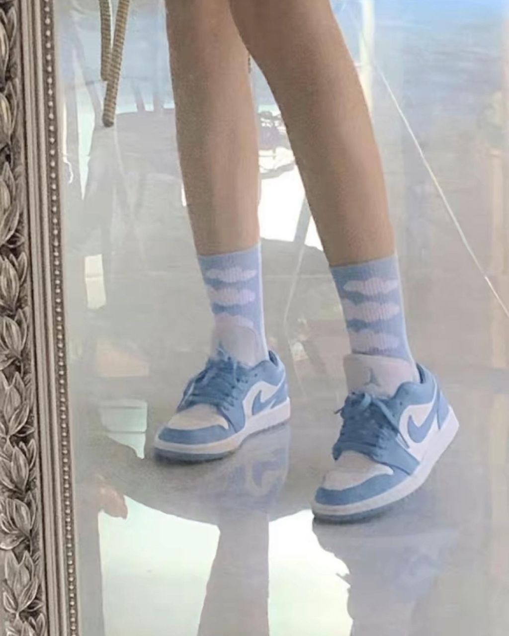 限時接單) AIR JORDAN 1 LOW ALUMINIUM 白藍淺藍北卡藍大學藍DC0774