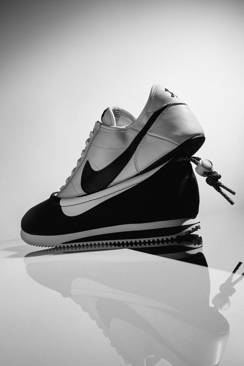 聯名款) CLOT X NIKE CORTEZ SP CLOTEZ YIN YANG 阿甘黑白三合一功夫鞋