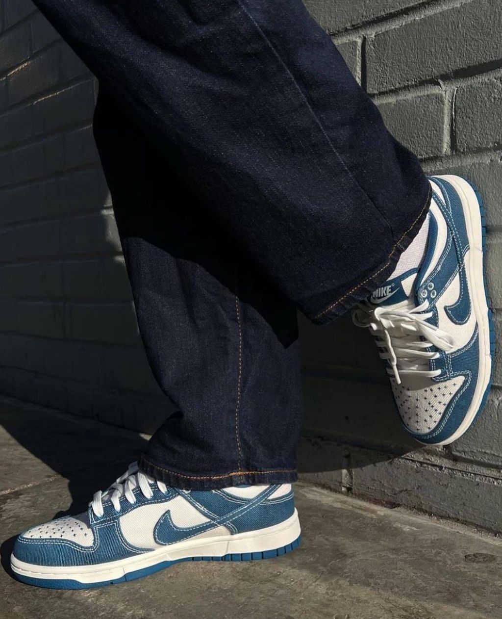 現貨) NIKE DUNK LOW INDUSTRIAL BLUE 牛仔布復古單寧藍湖水藍DV0834