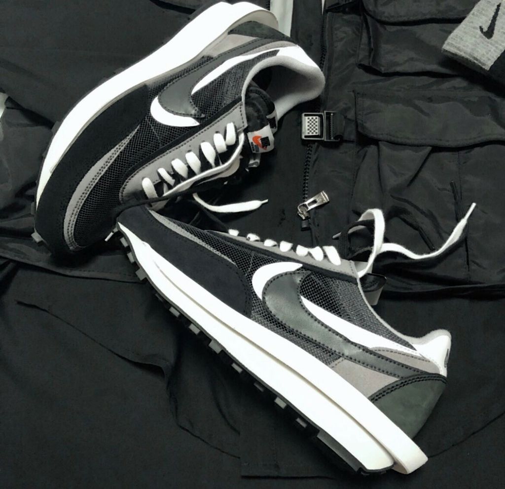 聯名款) SACAI X NIKE LDWAFFLE BLACK ANTHRACITE 初代黑白解構BV0073