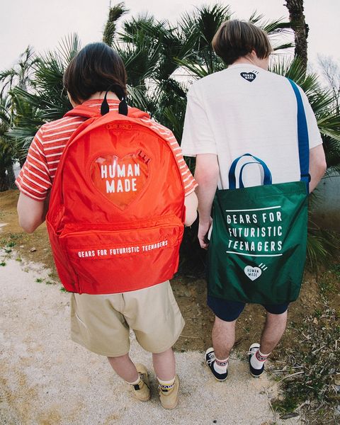 (熱賣款) HUMAN MADE NYLON HEART BACKPACK 透明心型後