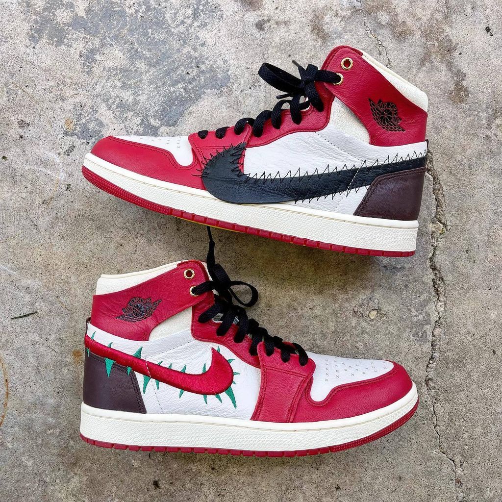 聯名款) TEYANA TAYLOR X AIR JORDAN 1 ZOOM CMFT 2 WMNS 荊棘玫瑰紅