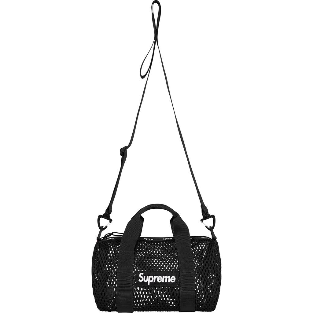 限時接單) SUPREME MESH MINI DUFFLE BAG SS23 洞洞小包鏤空肩包(白紅