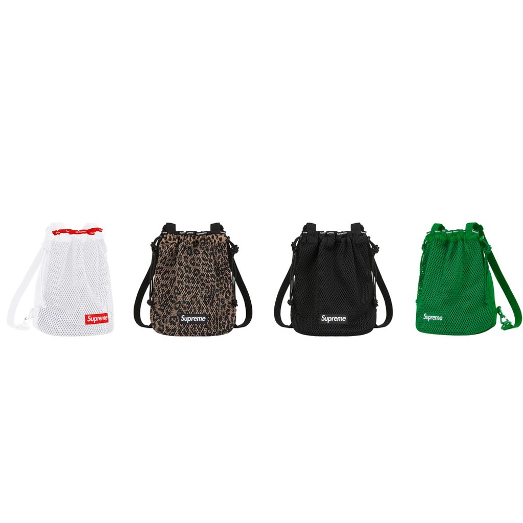 限時接單) SUPREME MESH SMALL BACKPACK SS23 洞洞小後背包鏤空(白紅