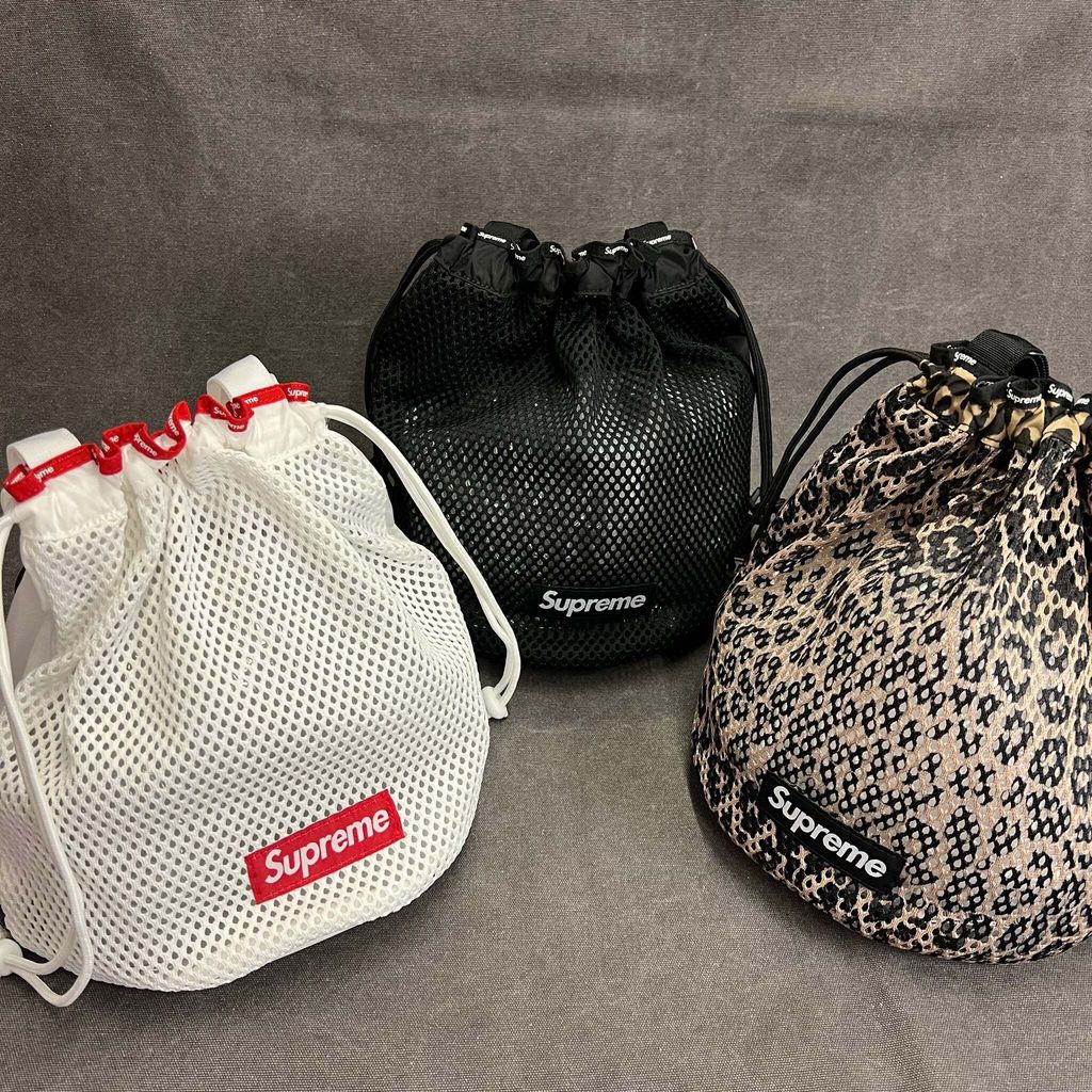 SUPREME MESH SMALL BACKPACK SS23 洞洞小後背包鏤空(白紅/綠黑/豹紋