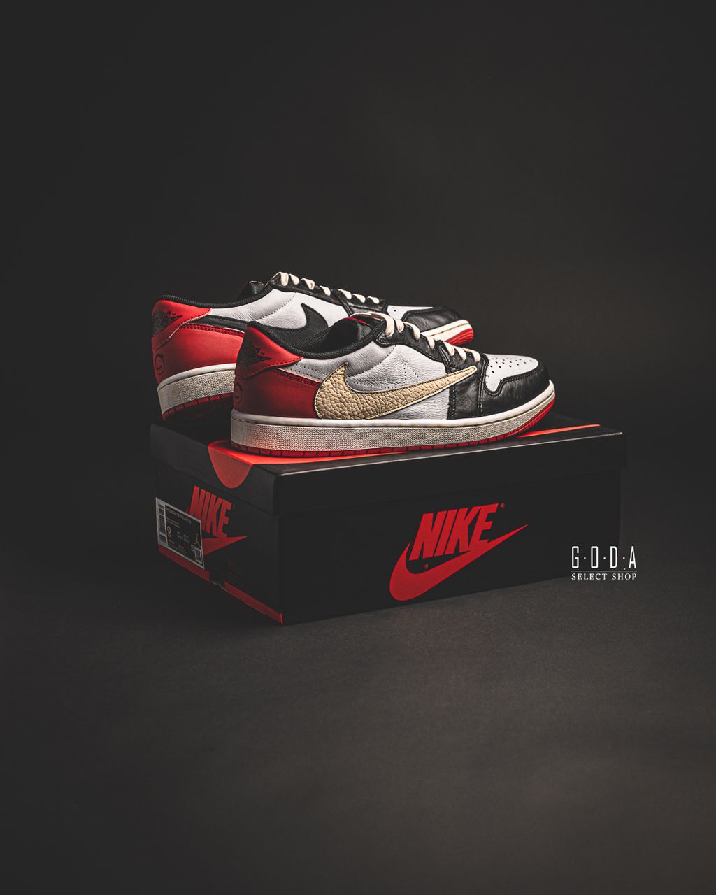 夠搭客製) AIR JORDAN 1 LOW OG BLACK TOE 倒鉤低筒黑紅黑腳趾男女尺寸