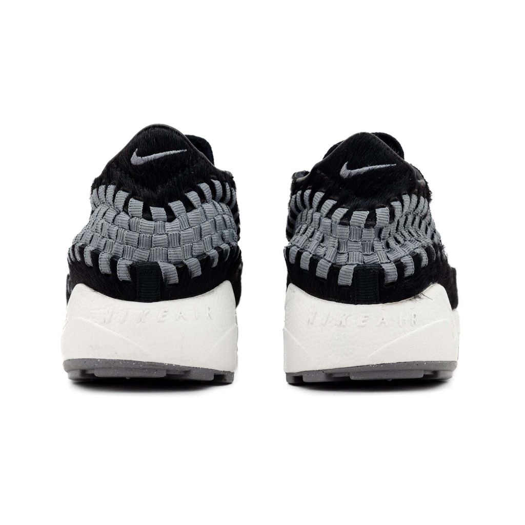 經典重現) NIKE AIR FOOTSCAPE WOVEN WMNS BLACK SMOKE GREY 編織側綁