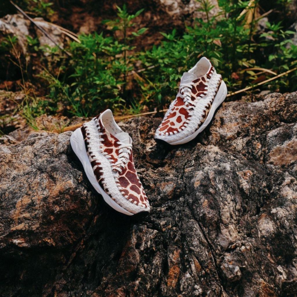 經典重現) NIKE AIR FOOTSCAPE WOVEN WMNS COW PRINT 編織側綁馬毛乳牛