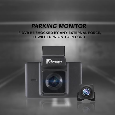 Peztio Dual Dash Cam Front and Rear 1080P 3 Inch Car Dashboard Camera 